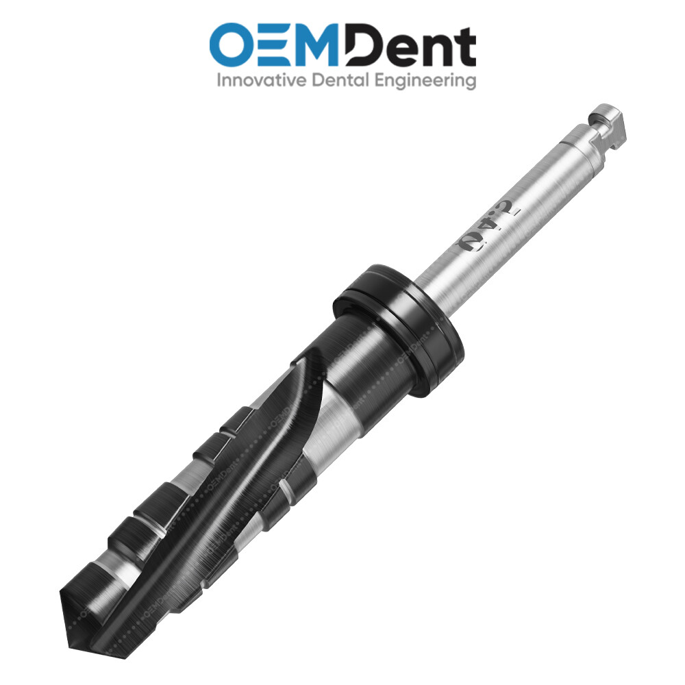 Carbon DLC Step Drills 16mm Universal Instrument Tool Dental Fixtures Placement