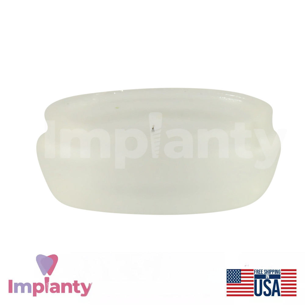 10x Dental Standard Silicone Clear Caps For Loc-In Attachment 1800g Dentistry