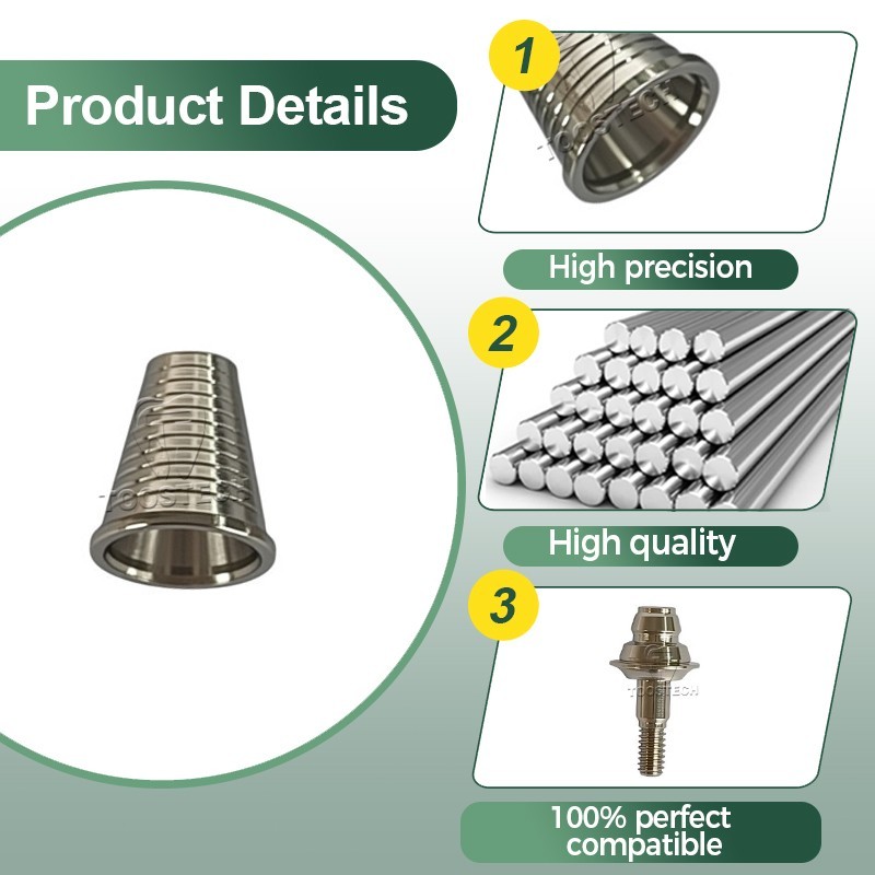 6pcs MU Ti Base for Multi unit abutment MU titanium base compatible Bredent Sky
