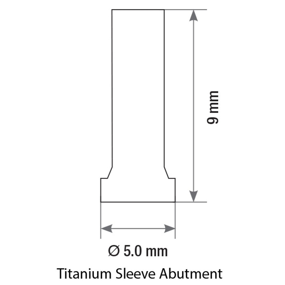 5pcs Titanium Sleeve For Multi Unit 1.4mm System Dental Cylinder Screw Fixture