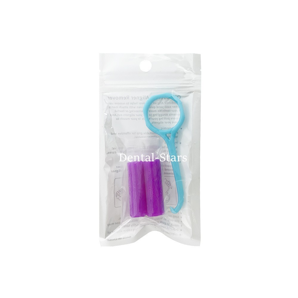 100 Packs Dental Aligner Chewies Clear Tray Retainer Seater Retriever Take Off