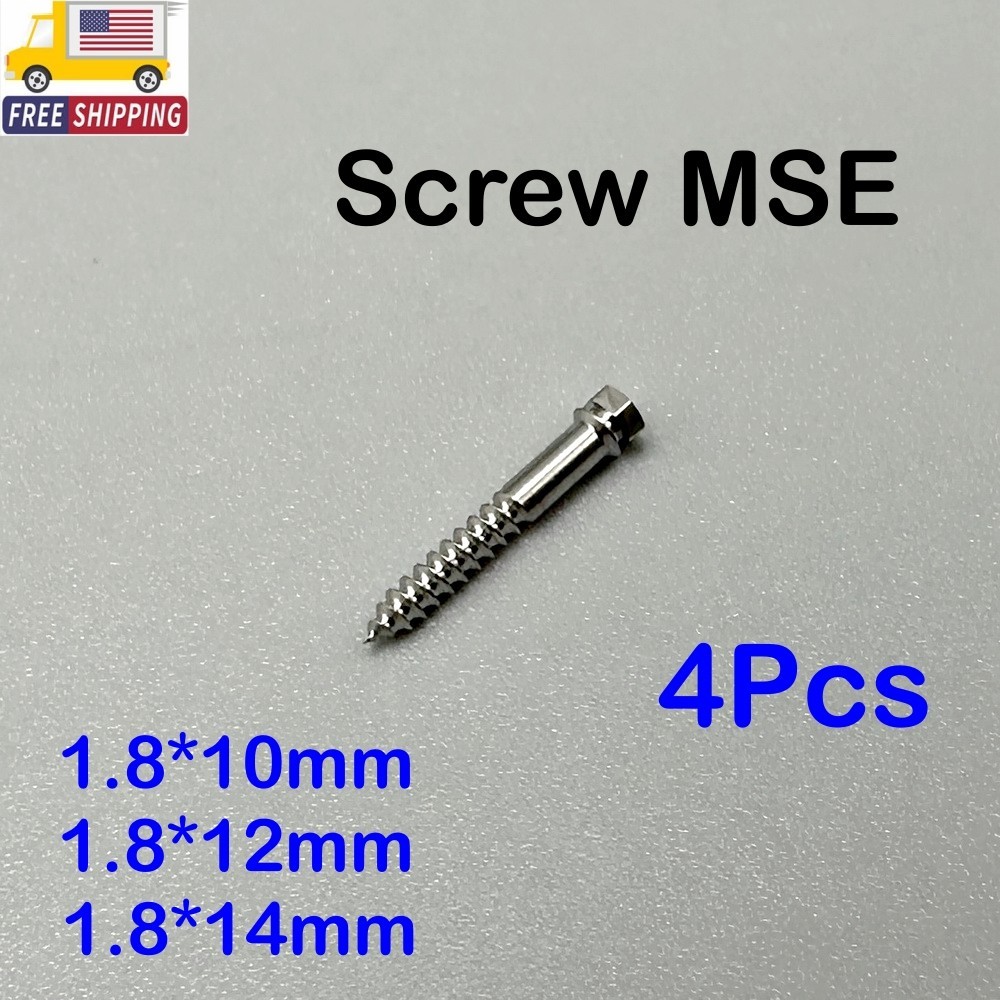 4Pcs MSE Screws Dental Expansion TC4 Screw Split Skeletal Expander 14/12/10MM US