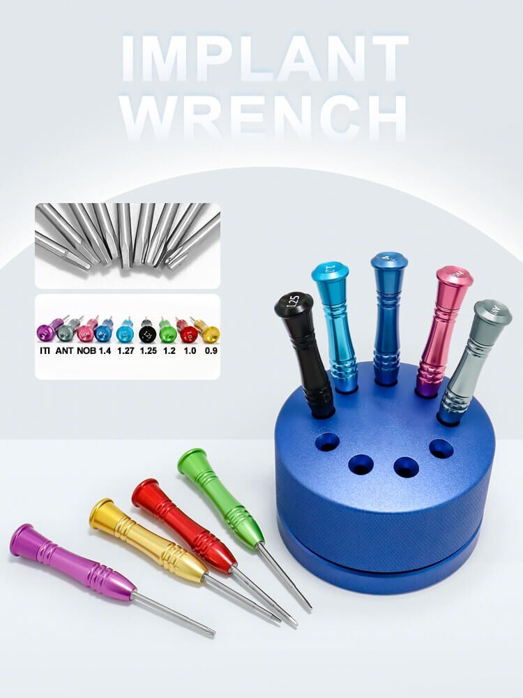 Bomaoer 1 Set Dental implant wrench 9 sizes For ANT ITI NOB
