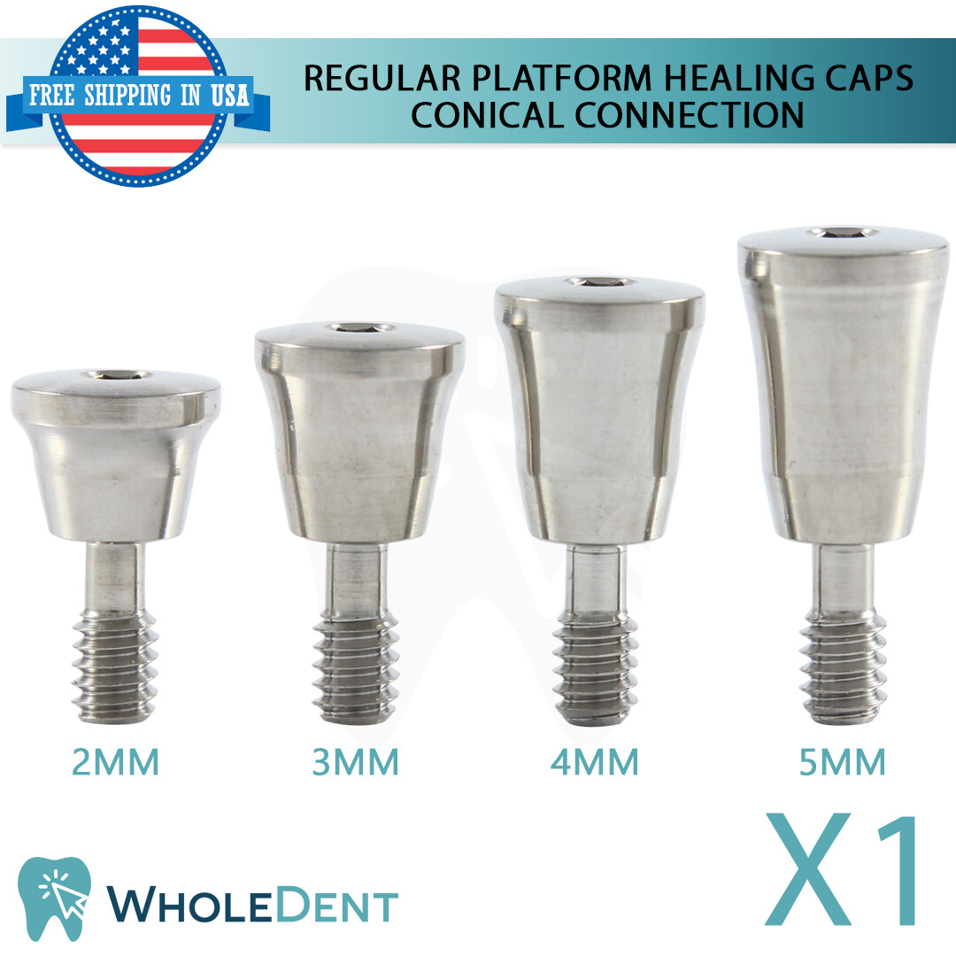 X1 RP Conical Connection Healing Caps Titanium Dental Abutment Ø4.5mm