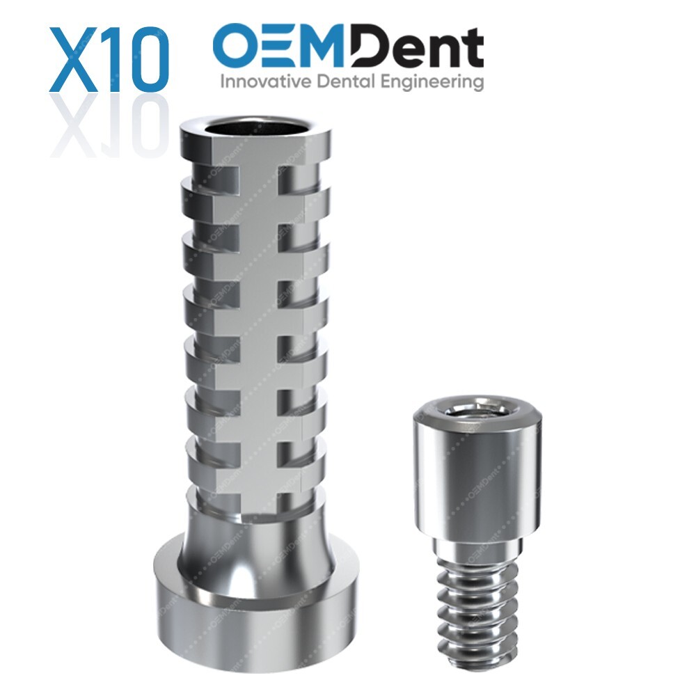 X10 Dental Titanium Sleeve Multi Unit Abutment 1.6mm Screw Retained Prosthetic