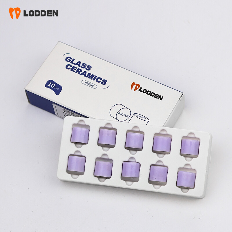 10pcs Dental Glass Ceramic Lithium Disilicate (LS2) IPS Emax Press Ingots