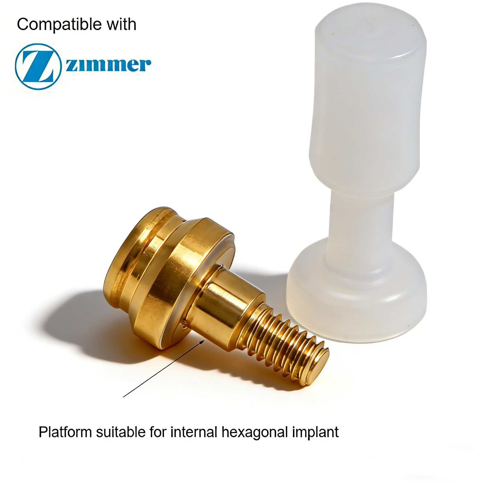 Zimmer Dental Abutment ∅4.5 Platform Internal Hex Compatible ZEST Locator system