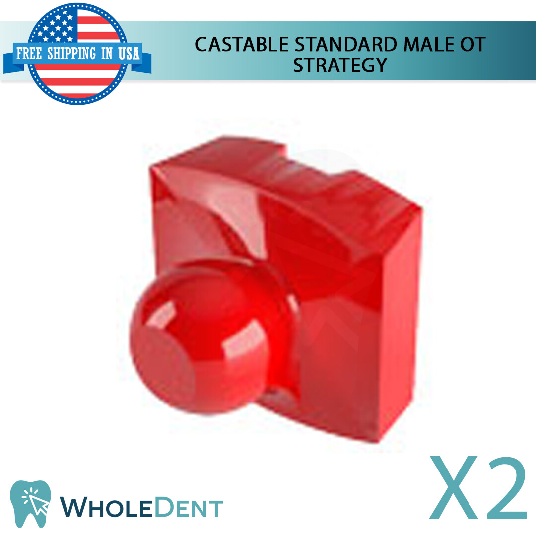 OT Strategy Attachment Kit Castable Spherical Ball Retentive Caps Dental Iplant