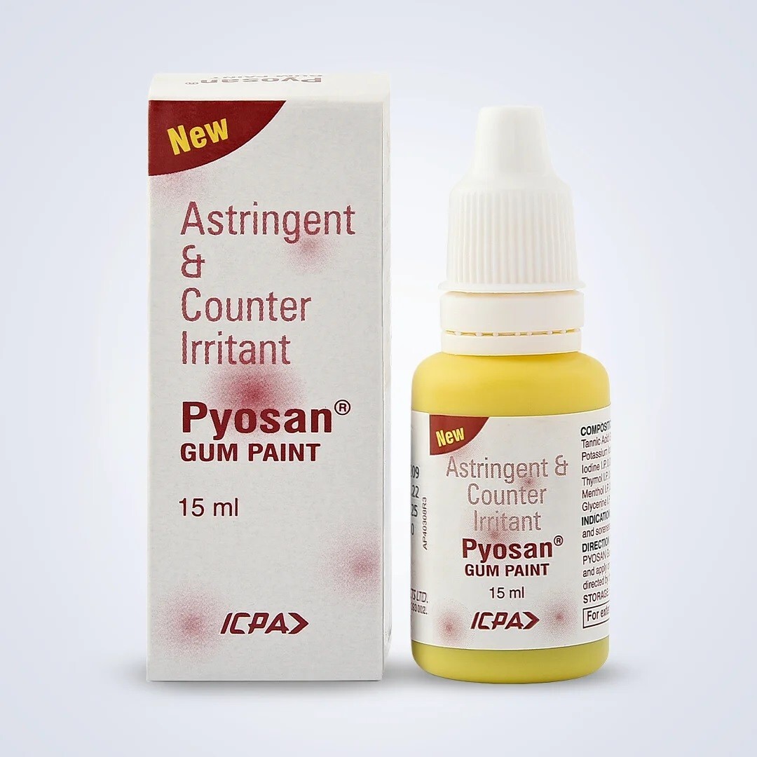 PYOSAN Dental Gum Paint Astingent & Counter Irritant 15ml Bottle