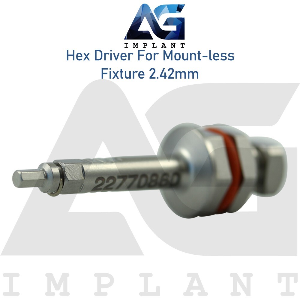 5 Dental Hex Driver For Mount-less Fixture 2.42mm L10mm / 15mm Stainless Steel