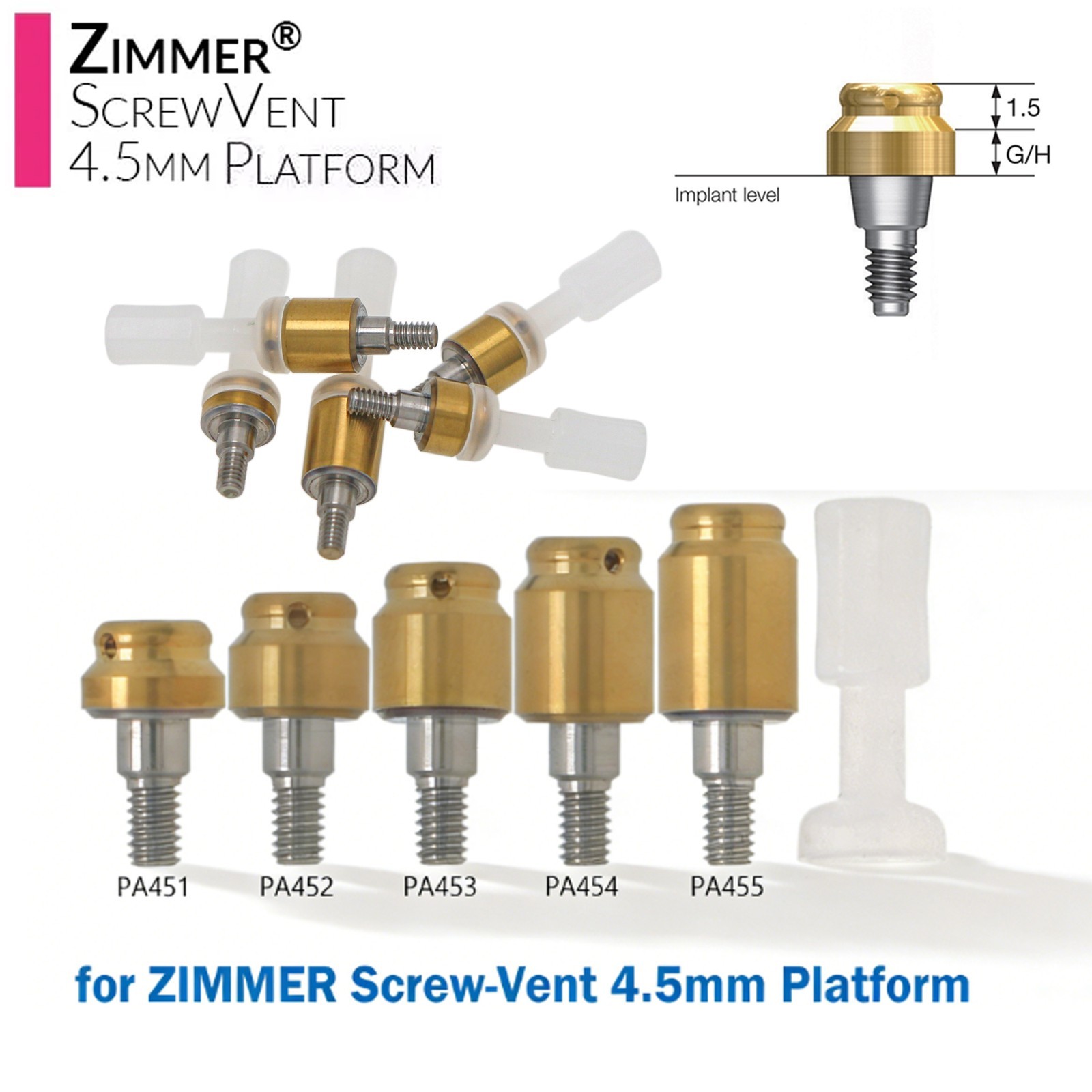 ZEST Legacy Locator Overdenture Abutment Hiossen Nobel Straumann Zimmer Neodent