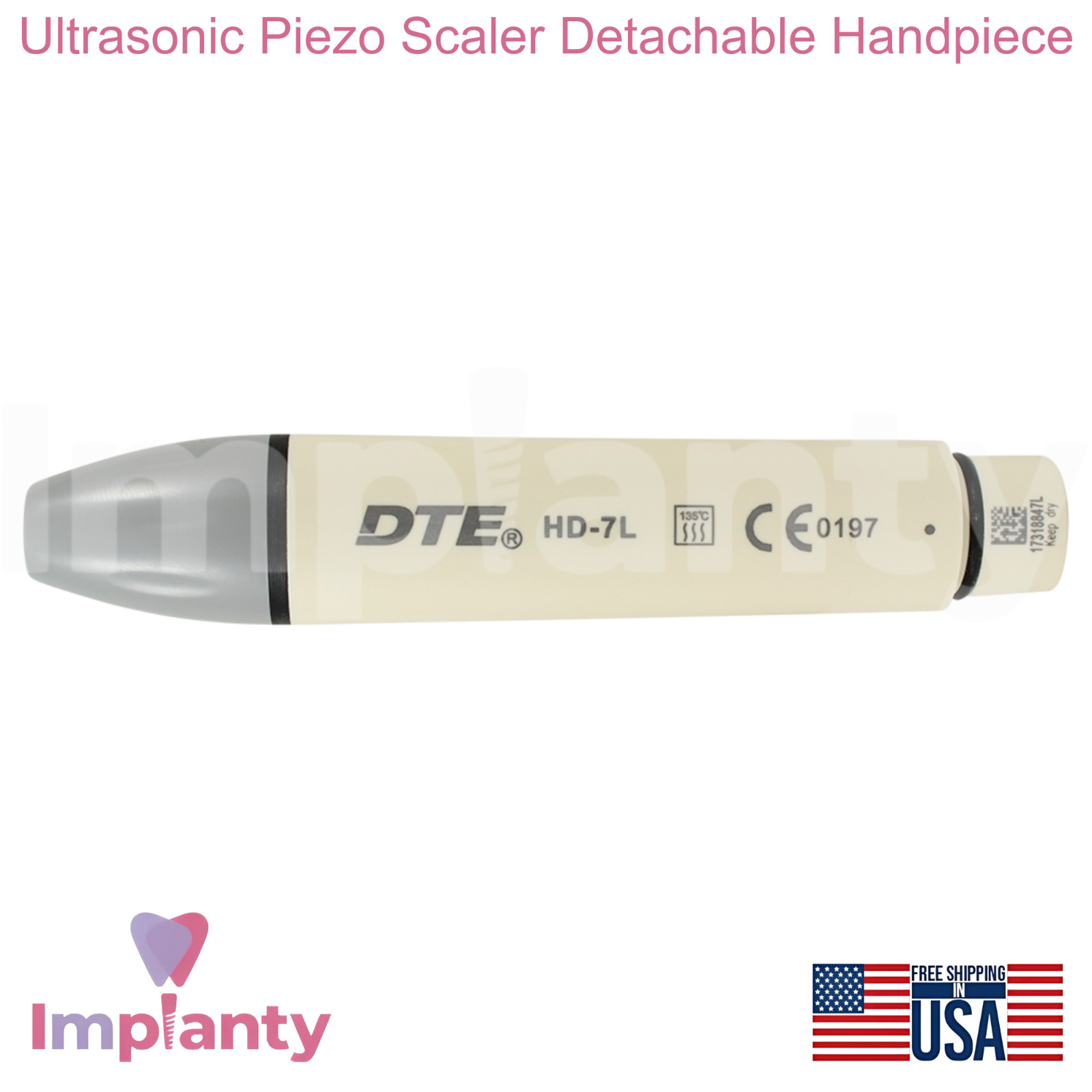 Dental Ultrasonic Piezo Scaler Detachable Piezoelectric Type Handpiece HD-7L