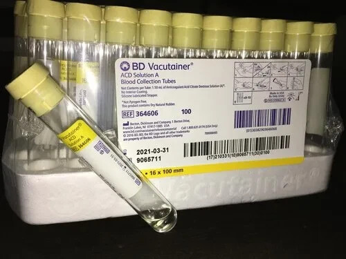 PRP TUBES, LIQUID ACD TEST TUBES ( 8.5ML ) PACK OF 100 TUBES -FREE SHIPPING