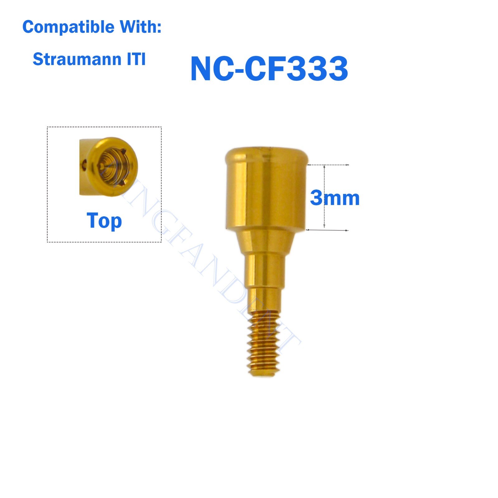 Straumann-Bone Level Dental Overdenture Locator Abutment For 3mm Narrow Platform