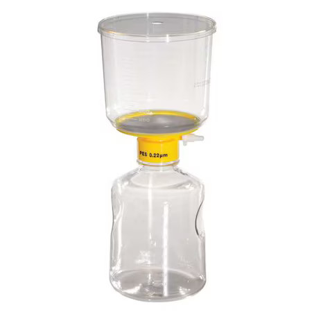 Zoro Select 11L833 1000Ml Filter Unit, 0.22Um, 90Mm, Pk12, 11L833