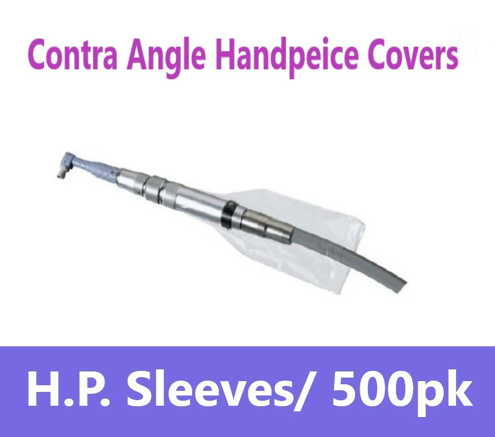 Dental Handpiece Cover Contra Angle Low Speed 1 1/2″ x 8″ Barrier 500/Box