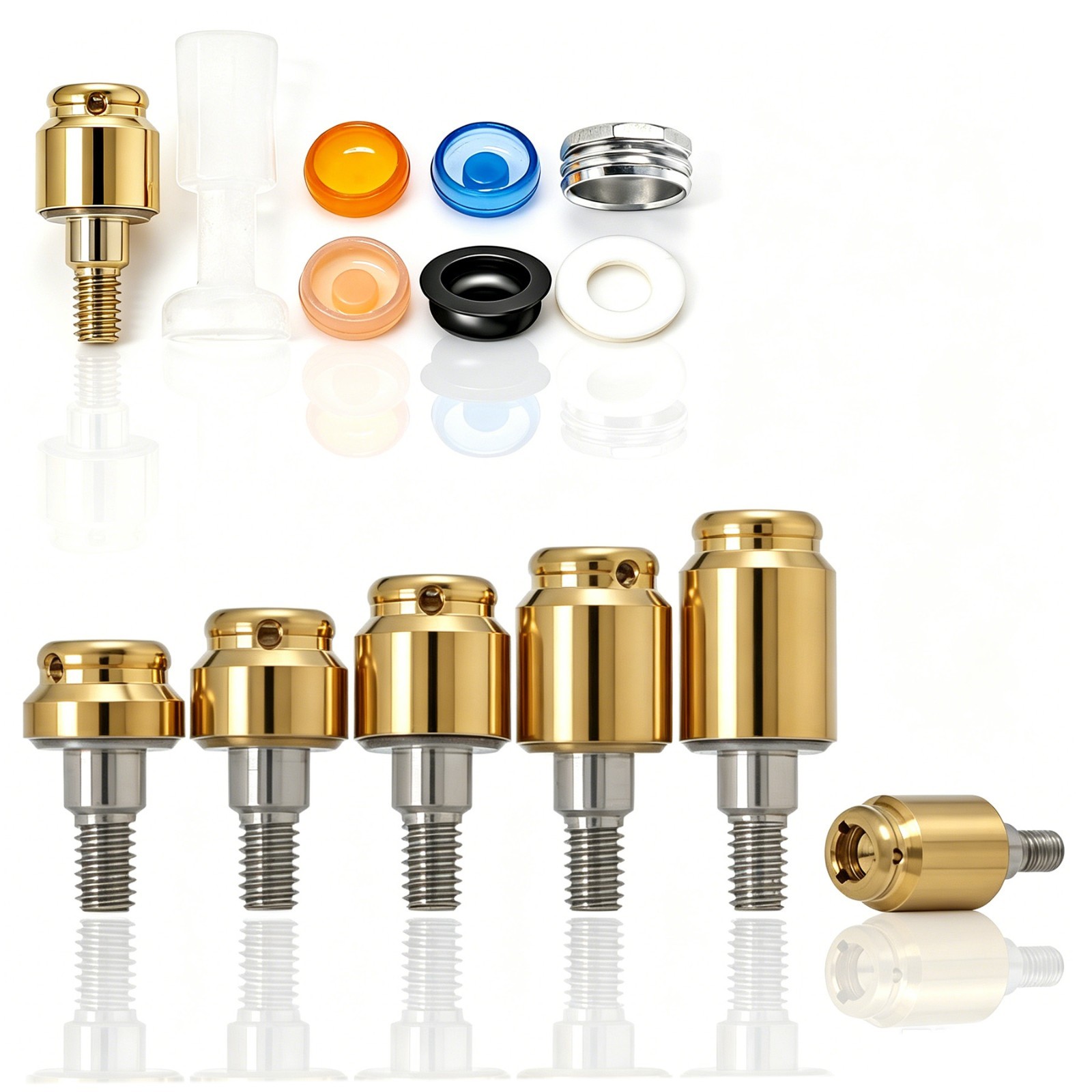 BioHorizons Locator/Straight/Angled Esthetic Abutment 3-5.7mm Dental Lab Analog