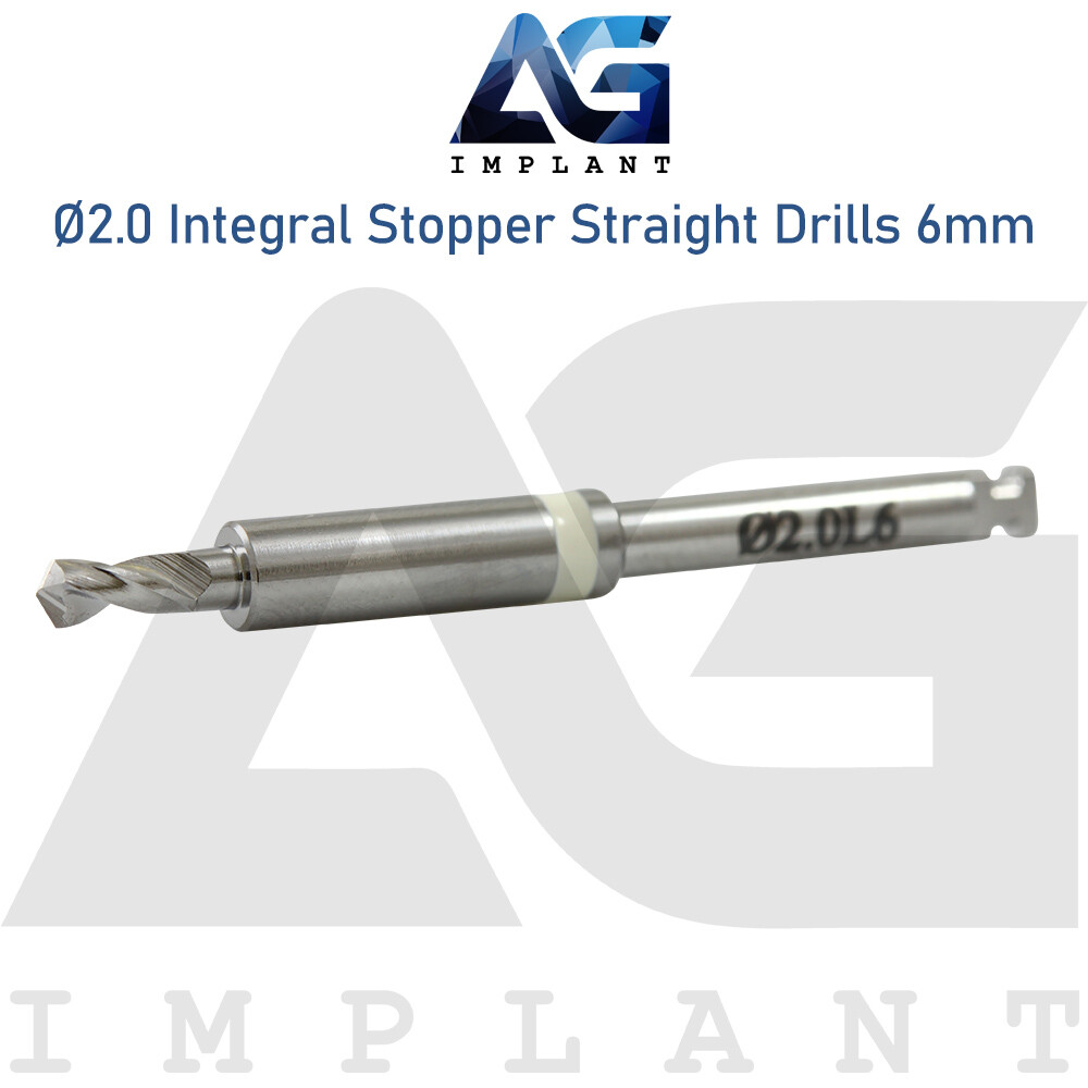 Ø2.0 Integral Stopper Straight Drill External Irrigation Dental Tool