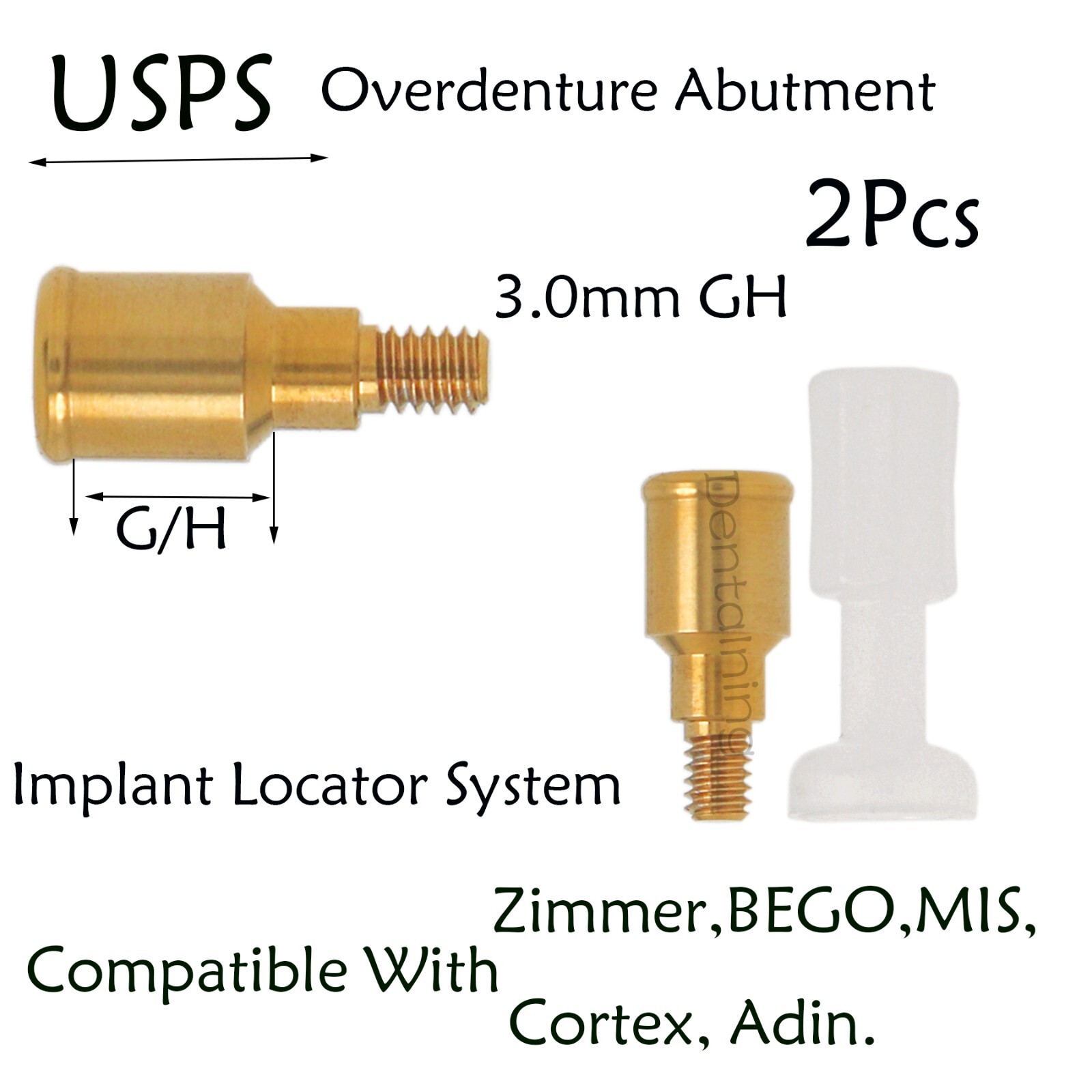 US Zimmer Mis Adin Bego Cortex Implant Locator Abutments For 1-5mm