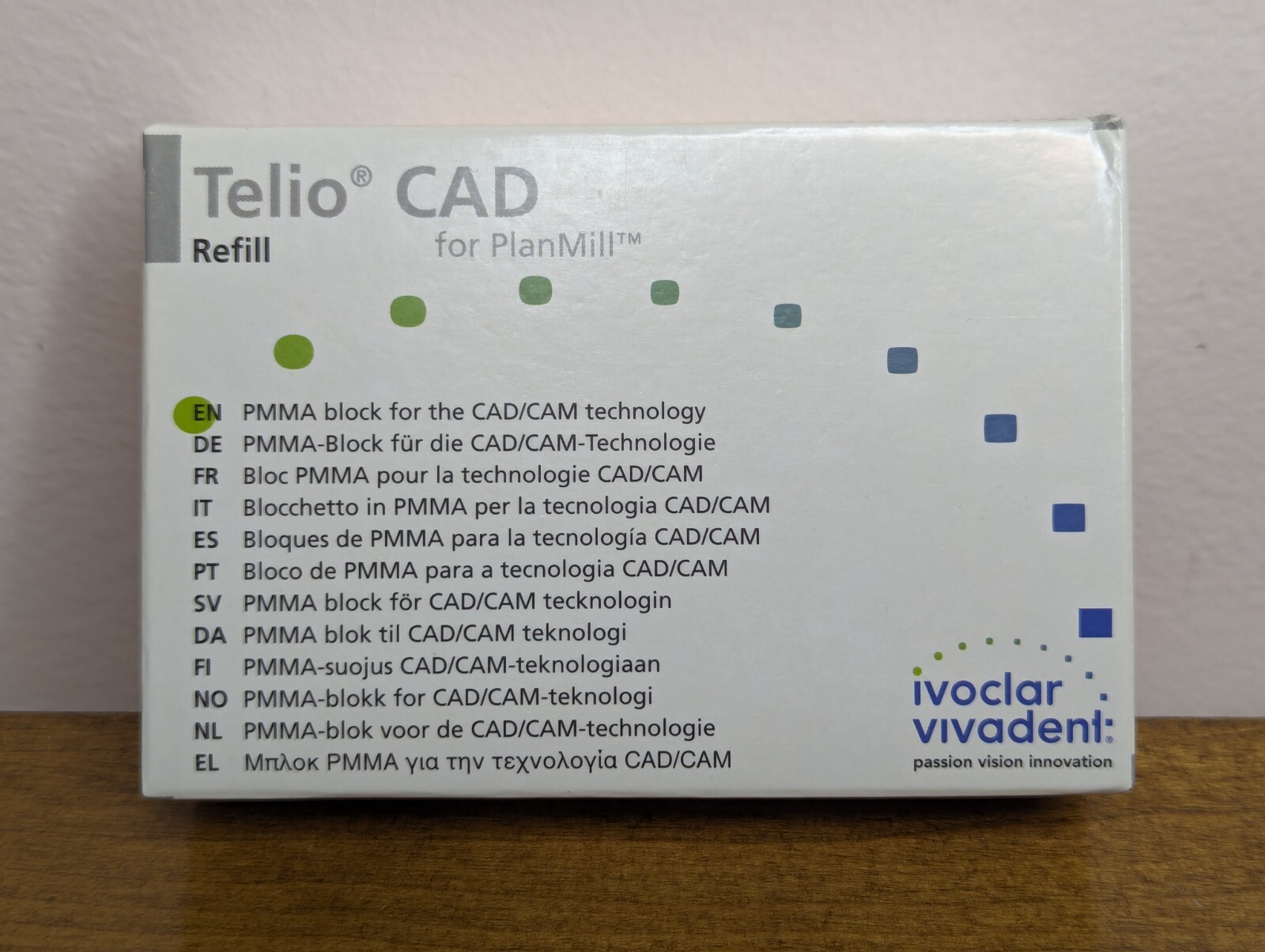 Telio CAD Planmill LT A2/B40 Ivoclar NEW Sealed