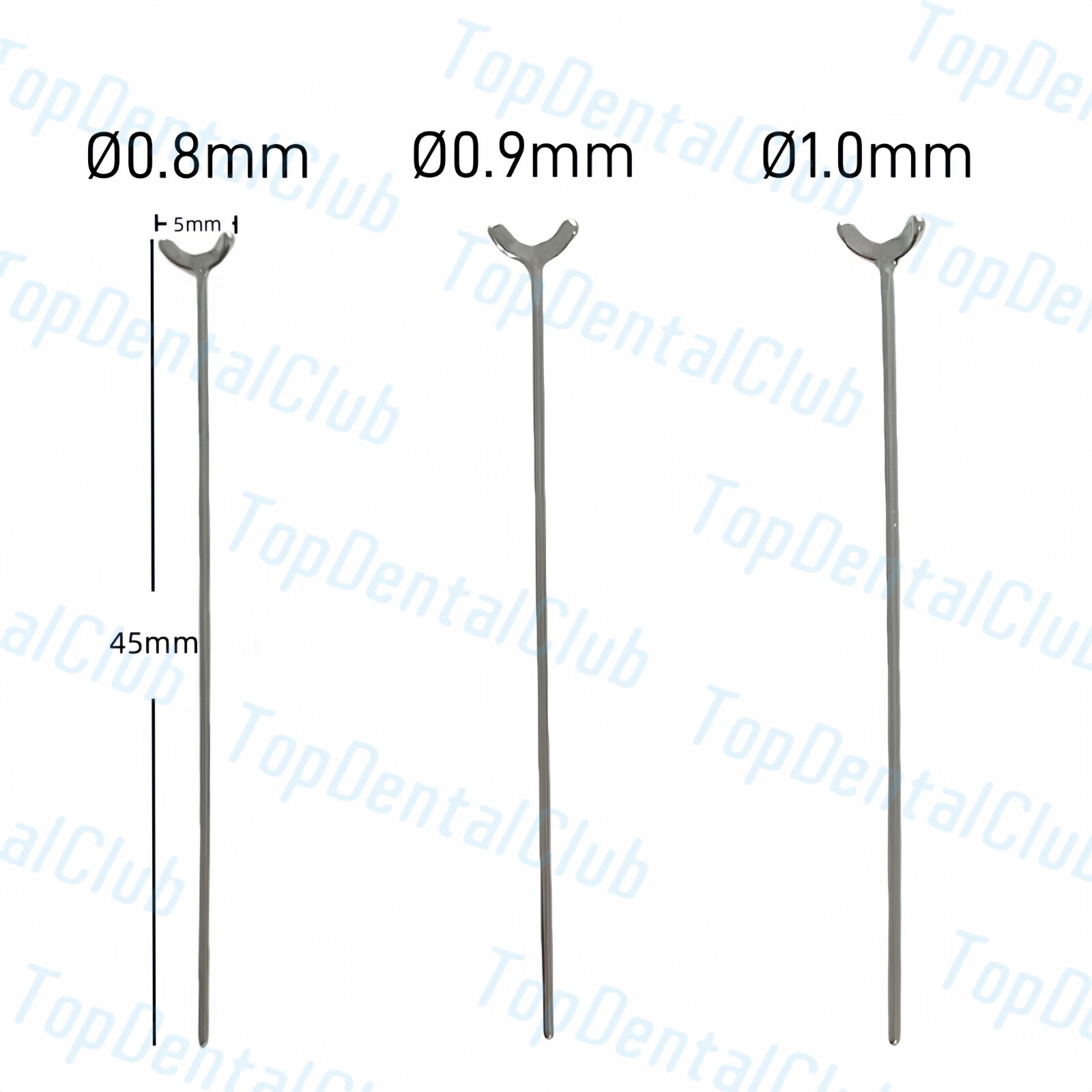20pcs 1.0mm Dental Y-Type J Clasp Orthodontic Retainer Oblique Clasps Bars