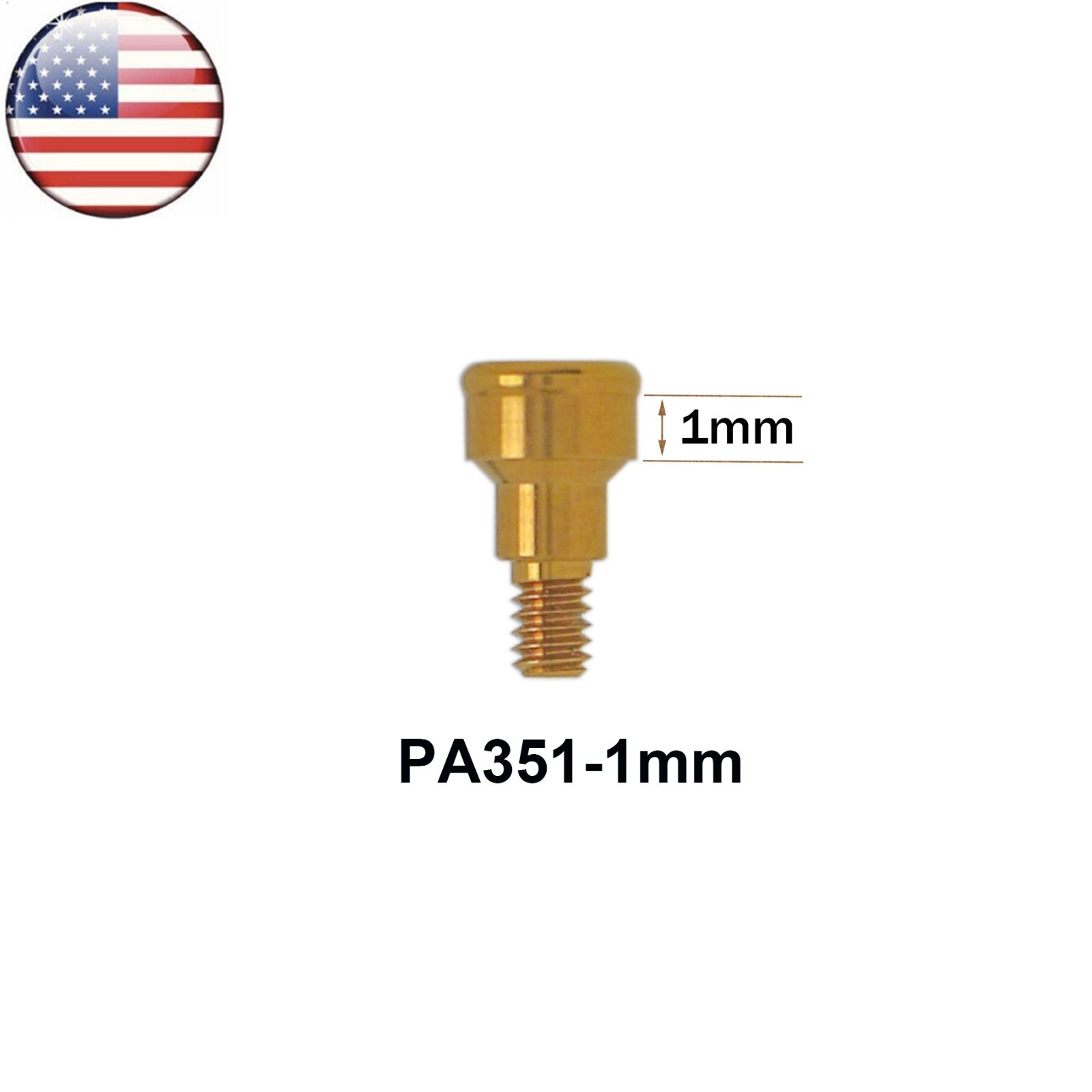 US for Zimmer Dental Locator Abutment Tapered Screw-Vent TSV Ø3.5/4.5mm Platform