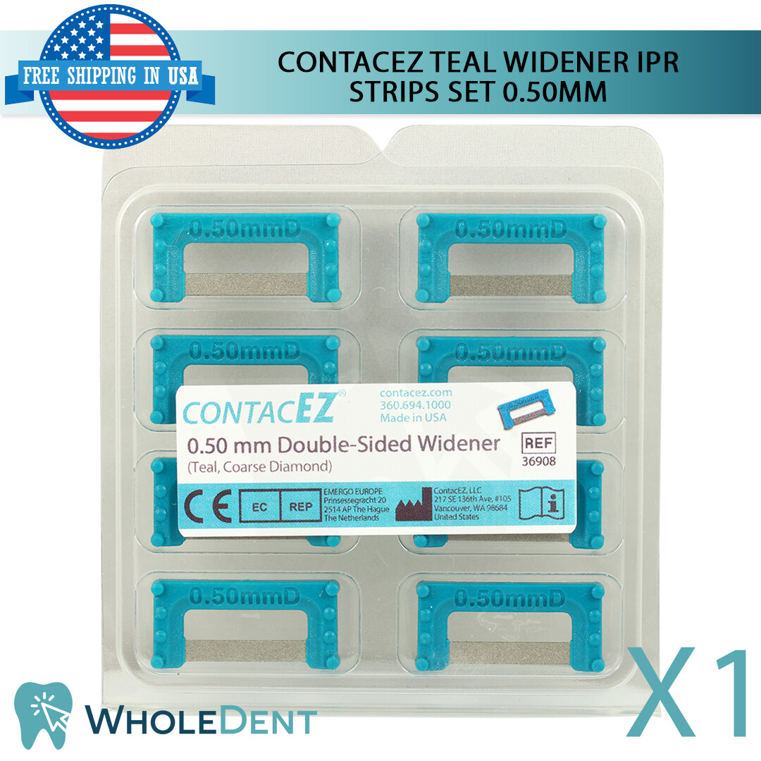 ContacEZ Teal Widener IPR Plus 8 Strips Orthodontic Interproximal Reduction
