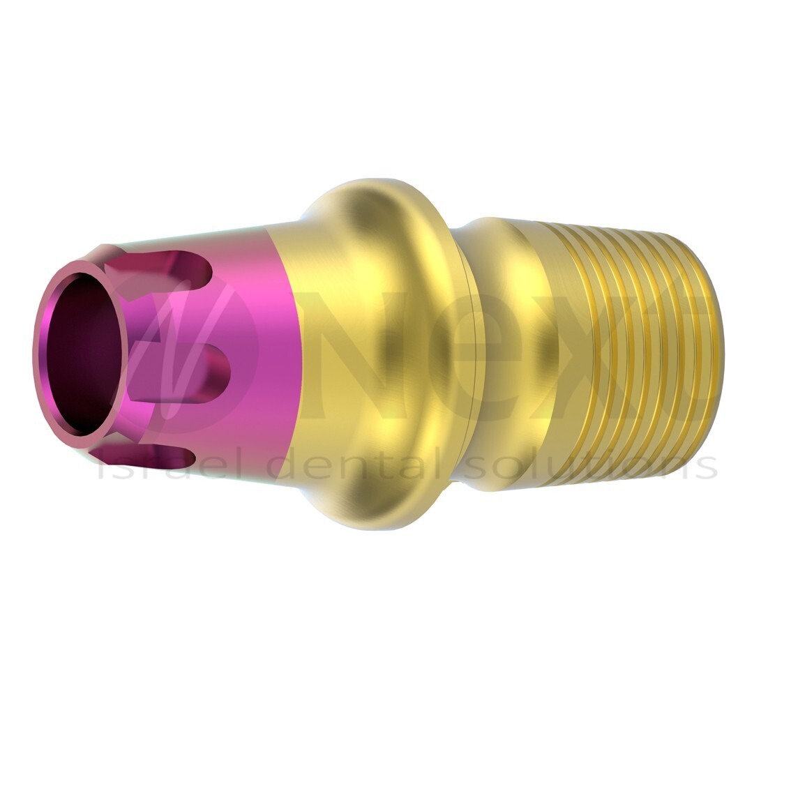 LOTx10 Abutment T-Base CAD/CAM MIS conical C1 V3 SP fit HEX 1.5 mm colored