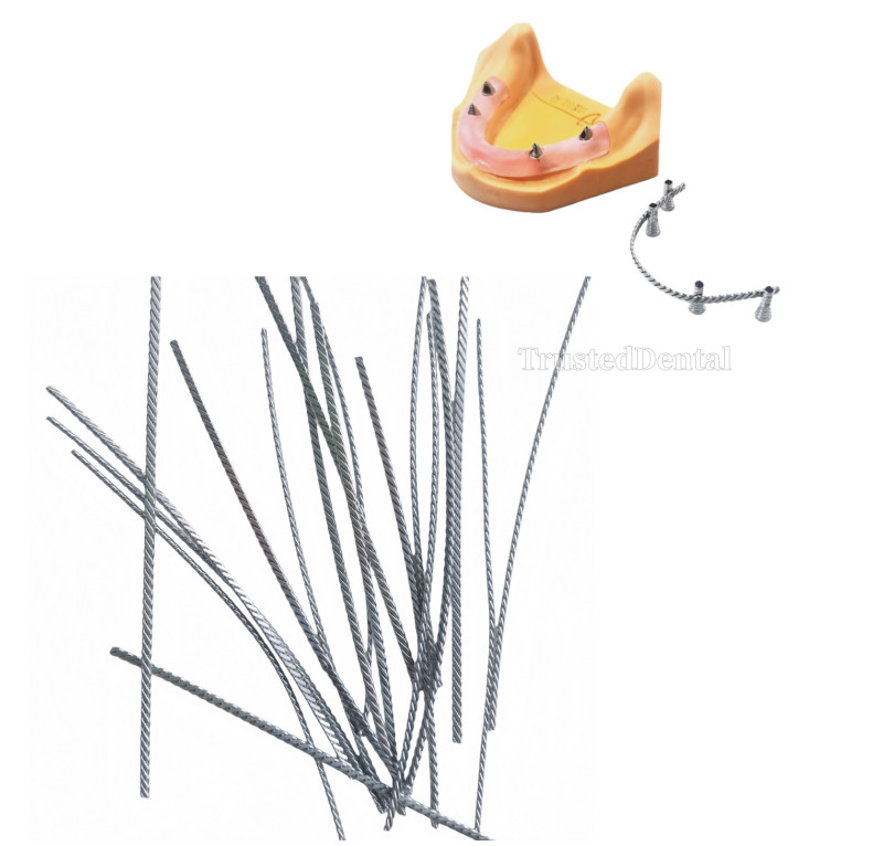Dental Twist Strengthener Wires for Im plant 4 inch Length Similar Bredent