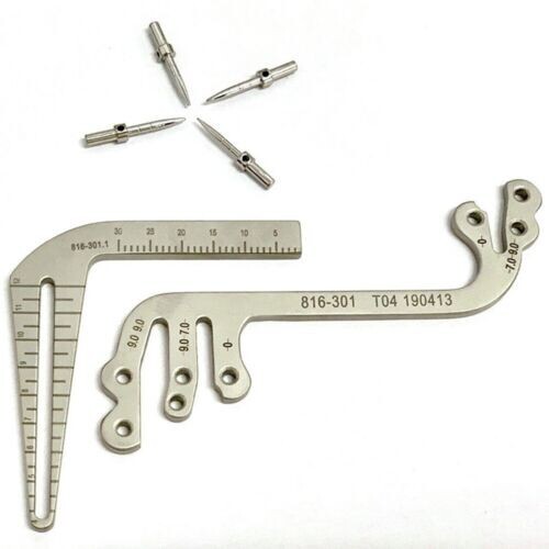 Dental implant Surgical Drill guide Locator Instruments set tooth Measuring rule