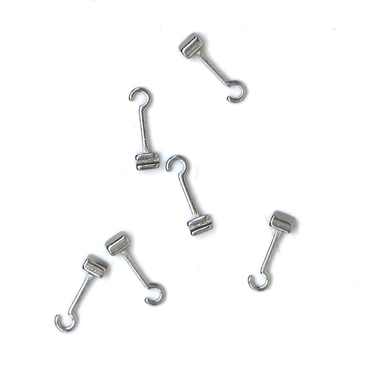 Bomaoer 10×Orthodontics Dental Crimpable Hook Muti-fuction Niti coil Long Left