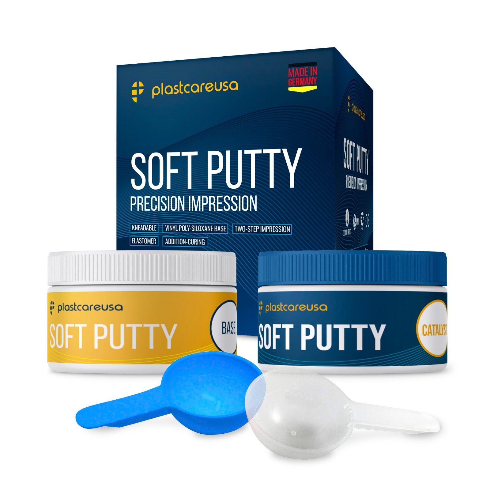 8 x Dental Soft Putty Fast Set Impression Material (290 ml Base + Catalyst)(2 X)