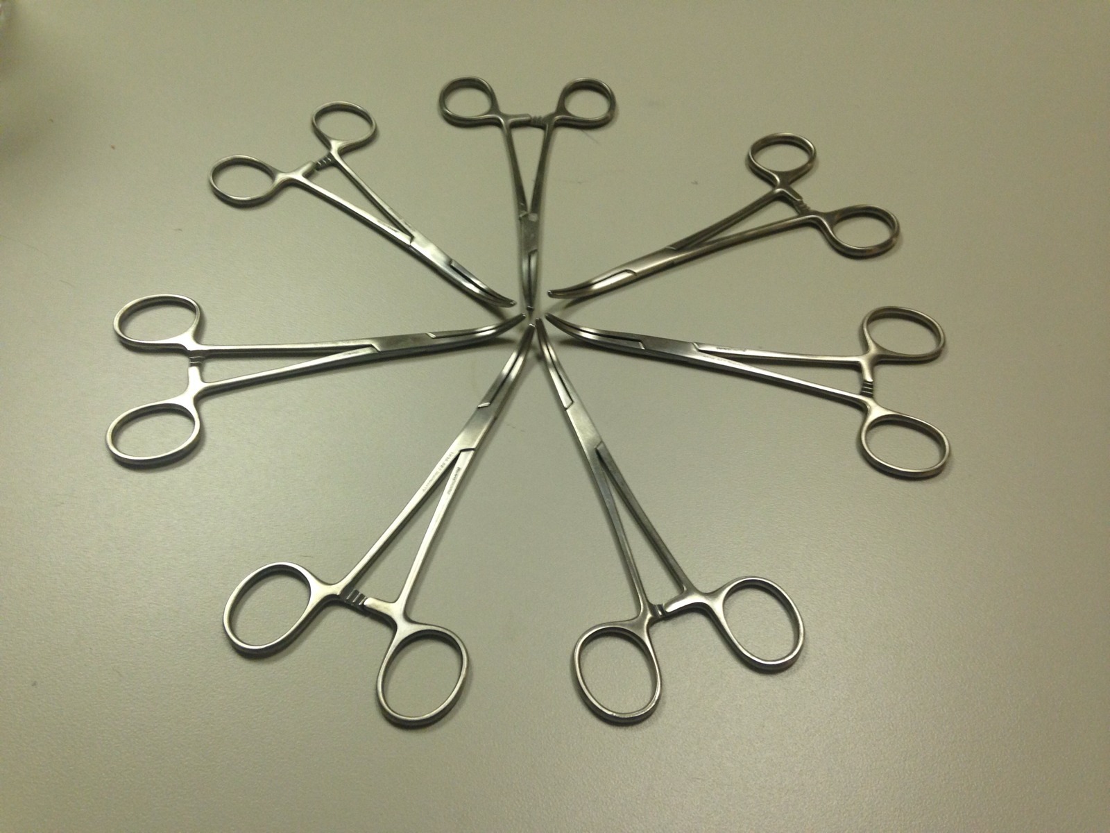 Lot Of 7 Benco Curved Hemostats