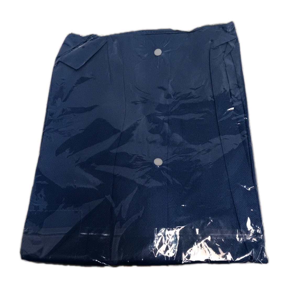 New size XL JMU SMS Knee-Length Disposable Lab Coat, Blue 3 Pockets