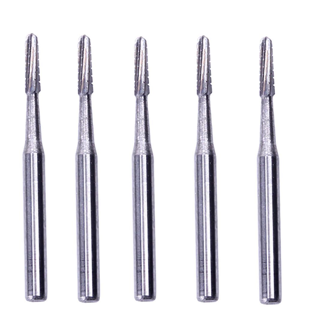 Alpen FG #1557 Straight Dome Crosscut Carbide Bur, Pack of 10