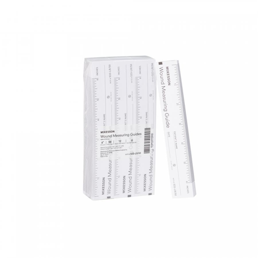 McKesson Paper Wound Measuring Guide, 6 Inch, Non-Sterile, 600 Count, 533-LR/50