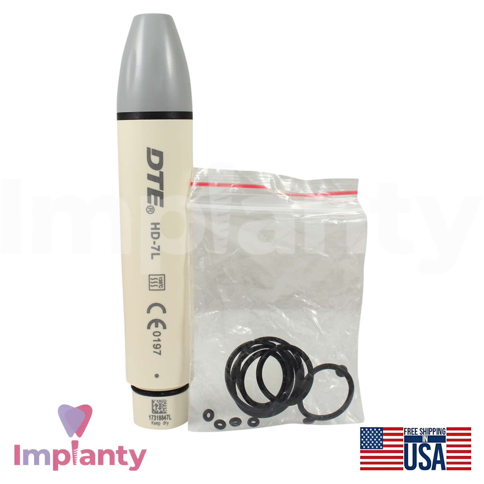 Dental Ultrasonic Piezo Scaler Detachable Piezoelectric Type Handpiece HD-7L