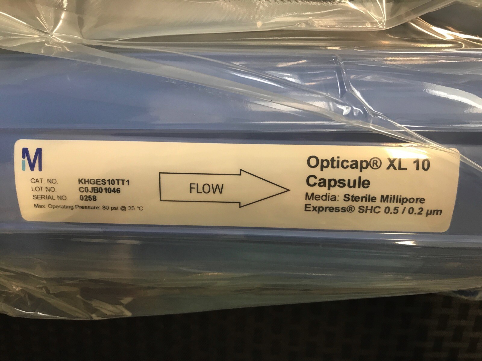 MILLIPORE Opticapl XL 10 Millipore Express SHC Capsule 0.5/0.2um 1-1/2” TC/TC