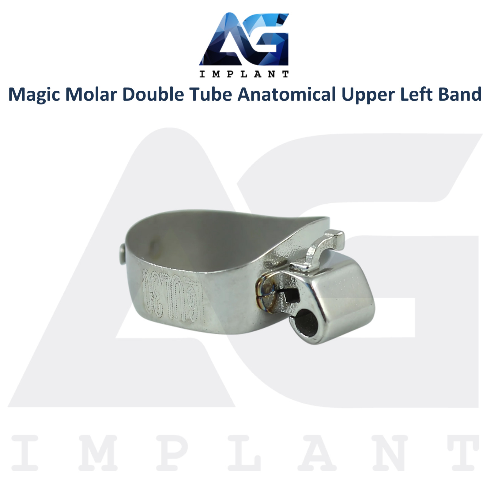 10 Dental Molar Double Tube Anatomical Upper Left Ortho Band Solid Anchor Magic