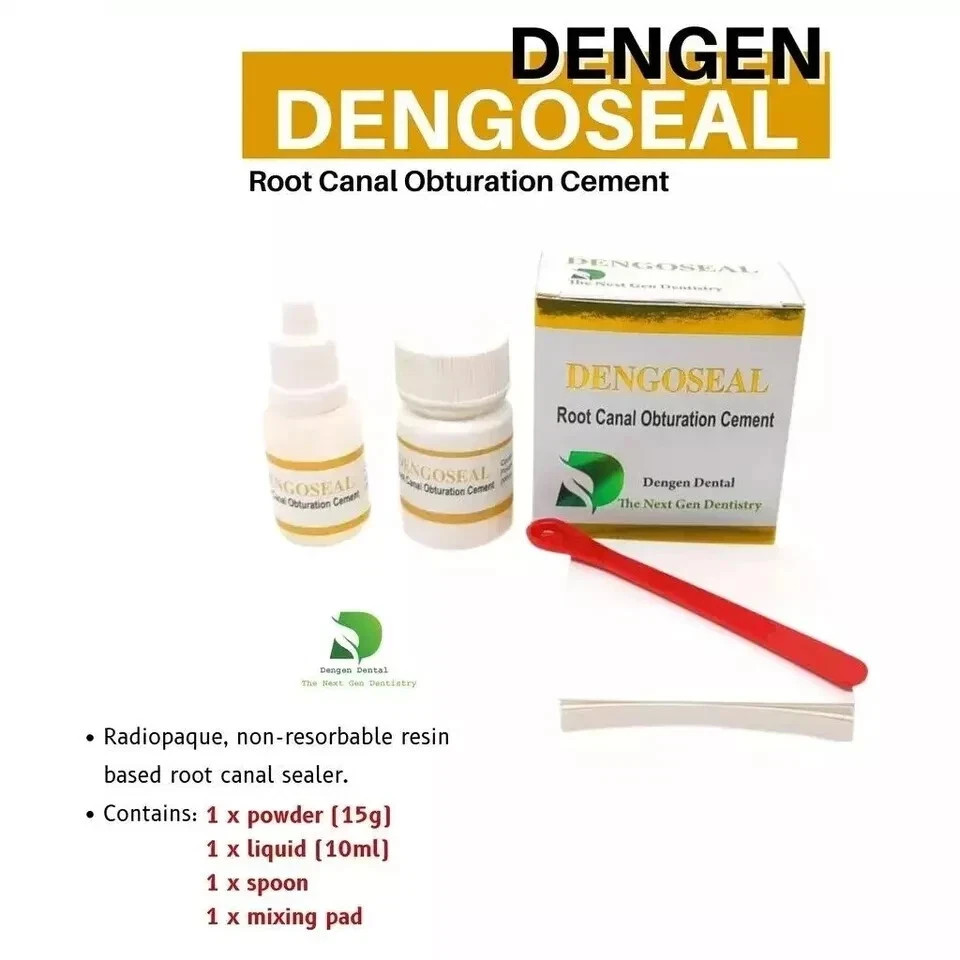 Dental DENGOSEAL Root Canal Obturation Cement – Powder 15gm Liquid 10ml
