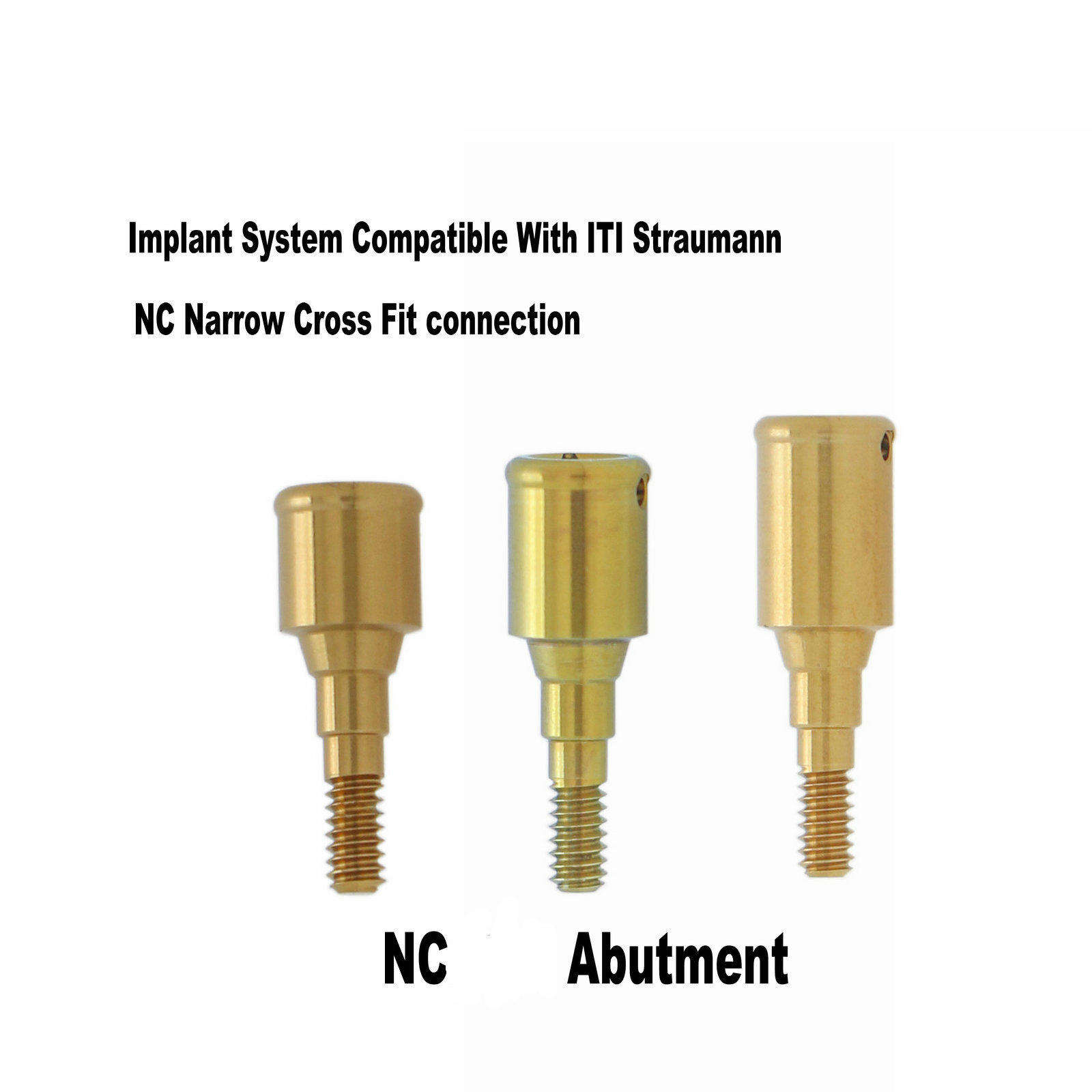 Dental Attachment Abutment Male Cap Tool fit ITI Removable NC/RC D3.7mm AH=3/4/5