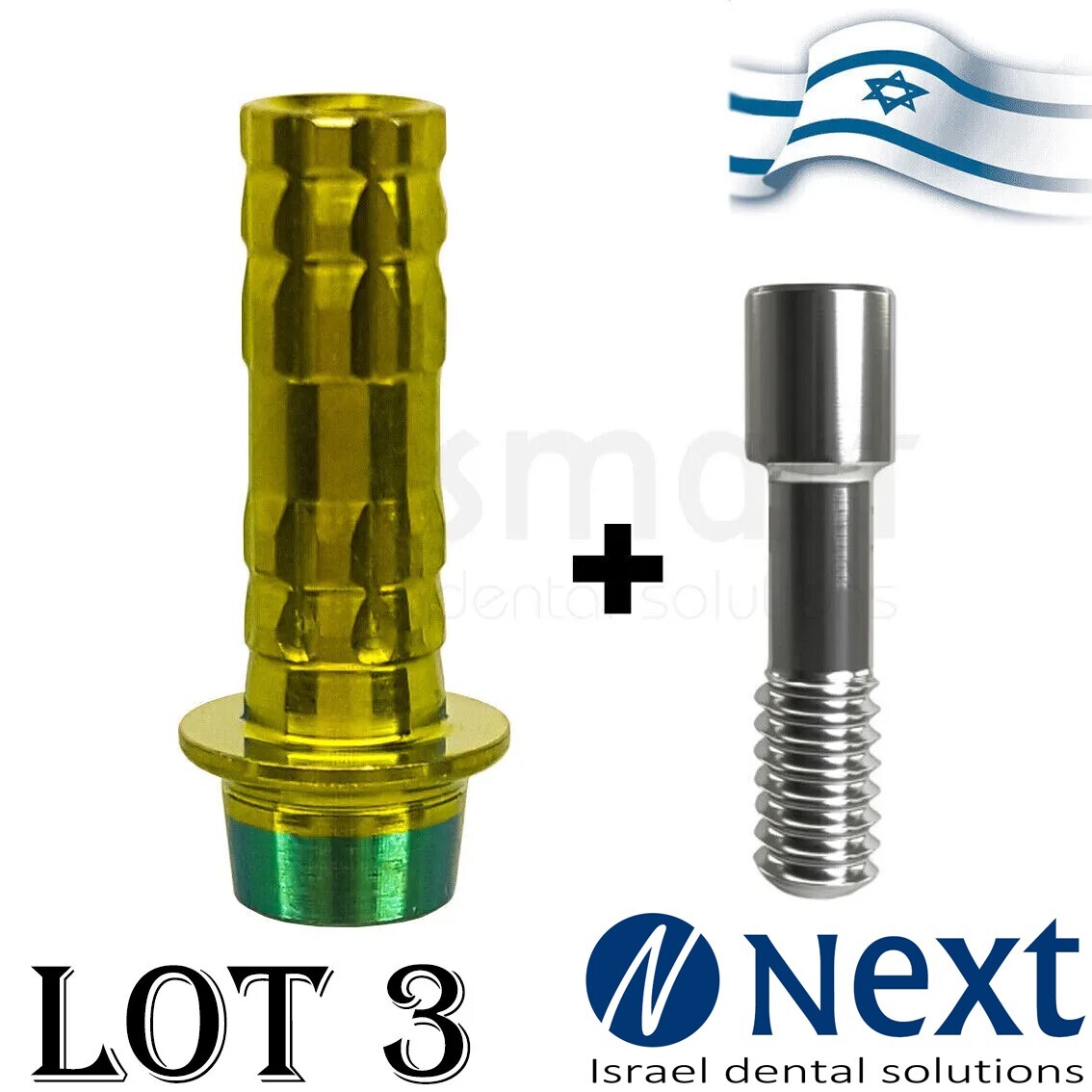 LOTx3 Straight Temporary Abutment MIS C1 WP Fit free rotation