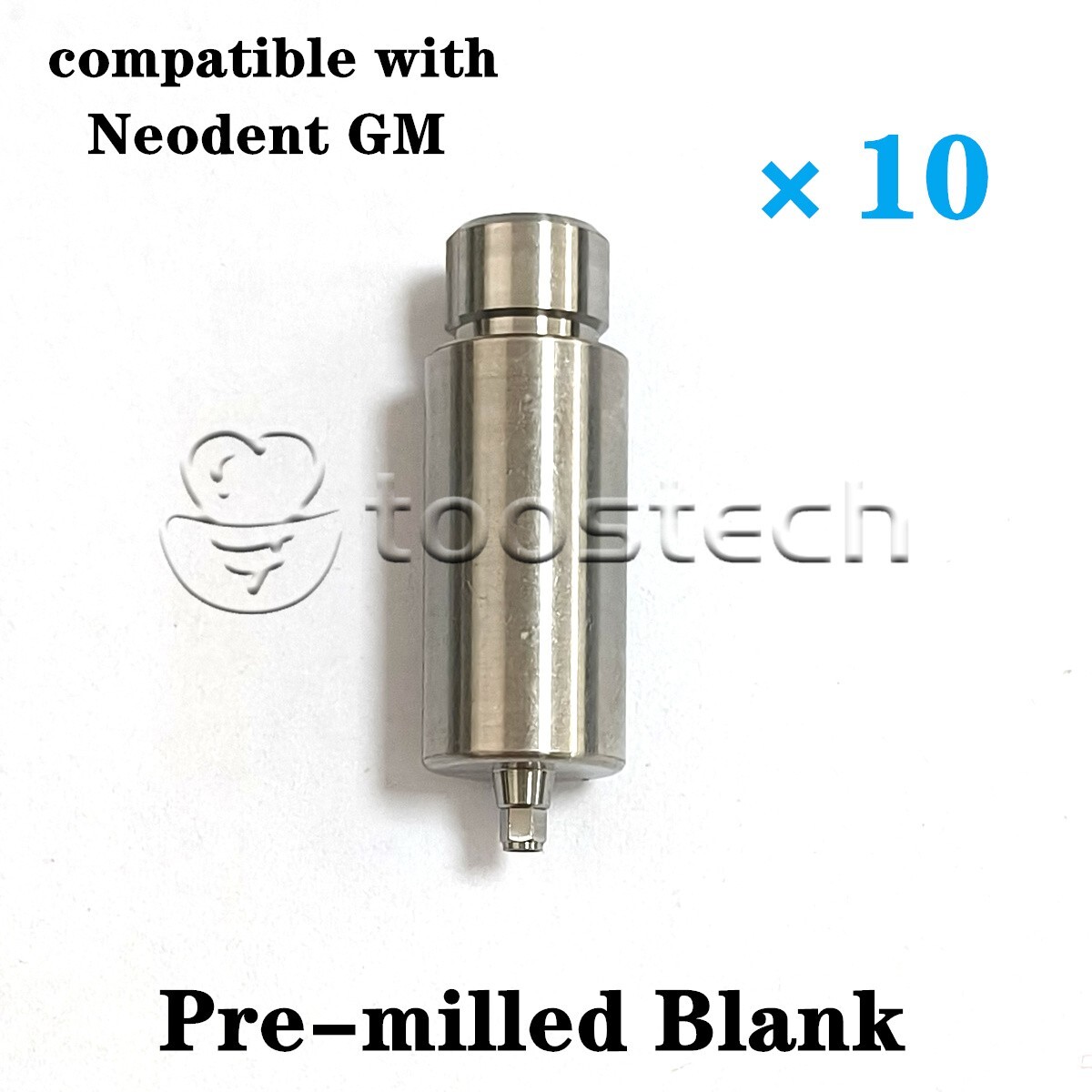 10 pcs titanium pre-milled compatible with Neodent GM ARUM type platfom Regular
