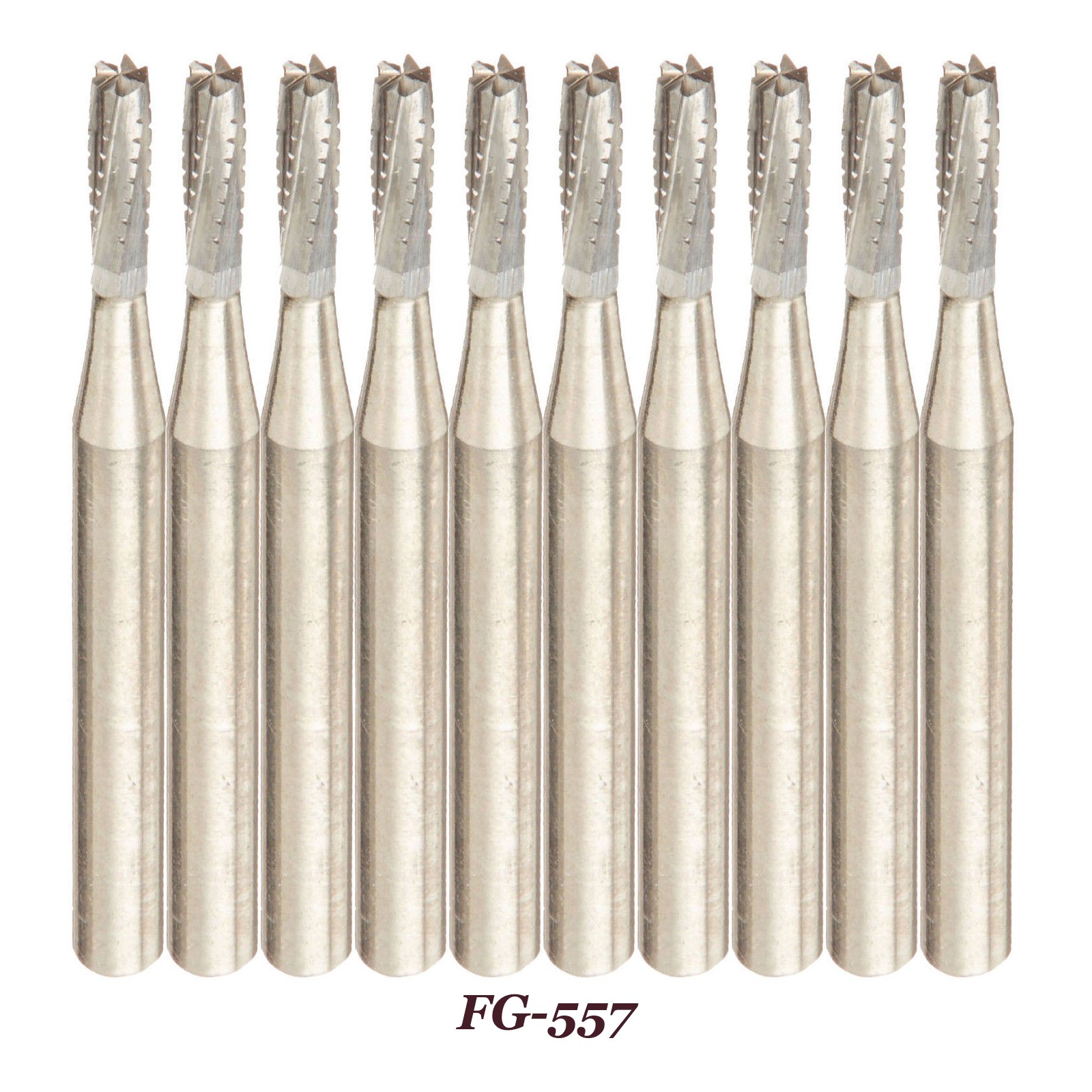 FG 557 Carbide Burs – Friction Grip for High-Speed Handpieces, Midwest Type