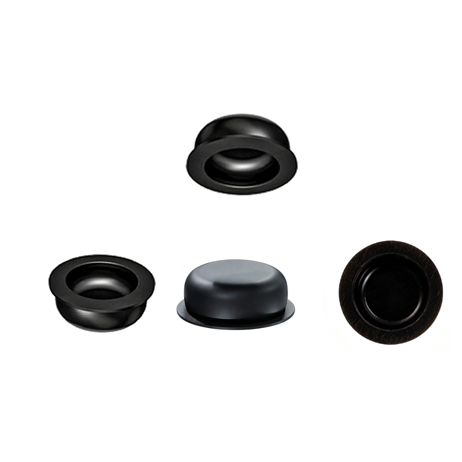 US Dental Locator Black Processing Replacement Male Inserts Caps Overdenture Set