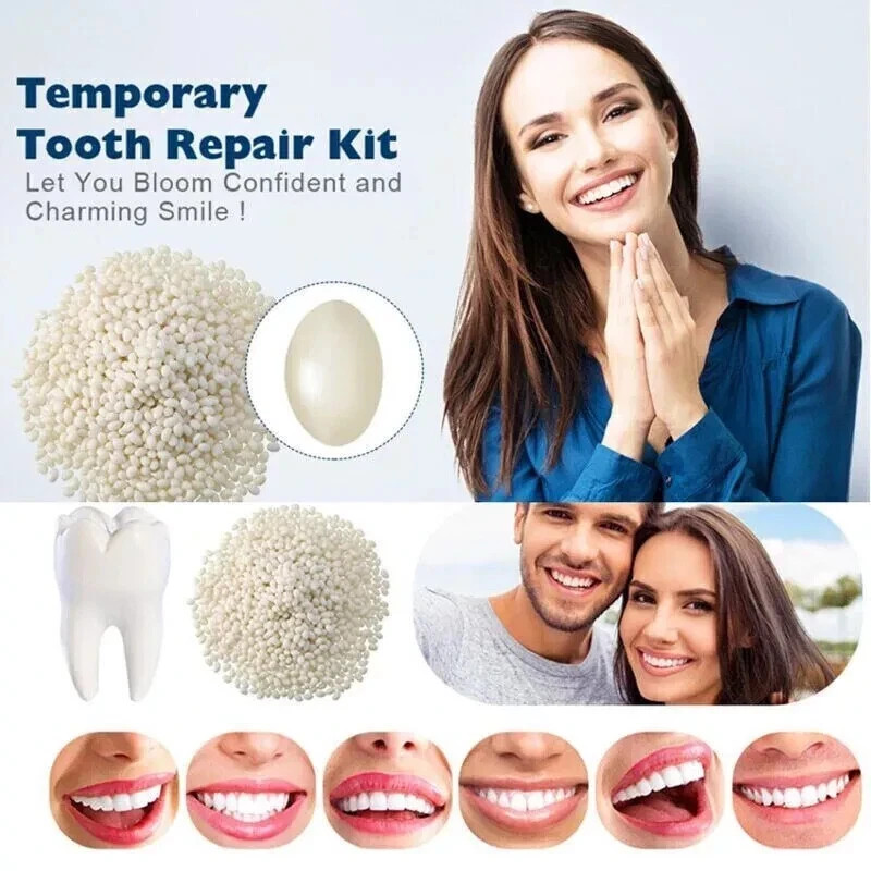 Dental Thermal Fitting Beads Replacement Temporary Tooth Denture 25g Material