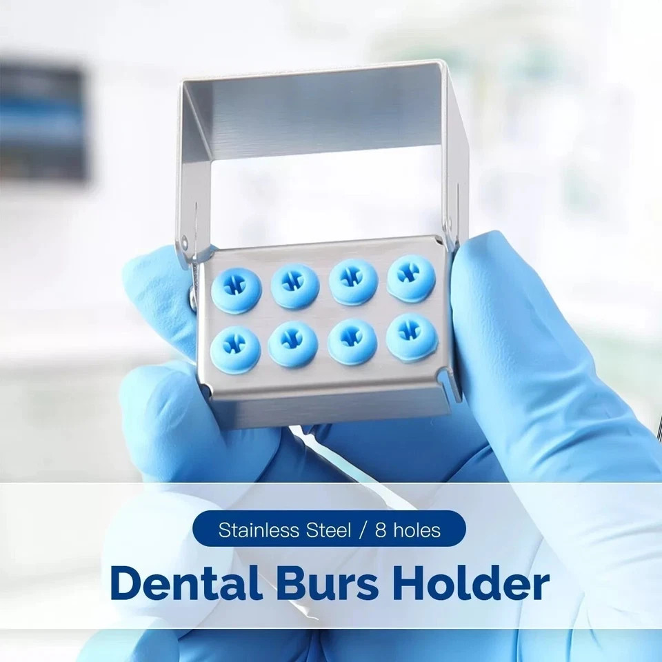Dental 8/12/30 Holes Disinfection Box Implant Drill Burs Organizer Holder Block