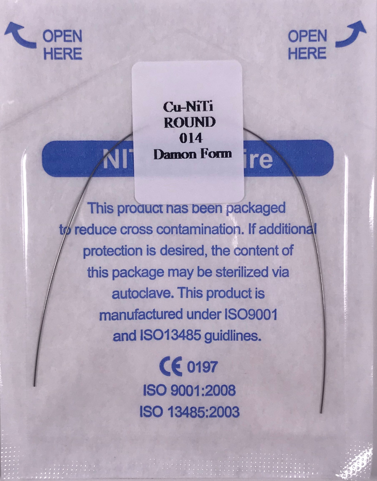 Dental Orthodontic Copper Cu-Niti Wires Arch Wires Round 0.014″ Damon Form