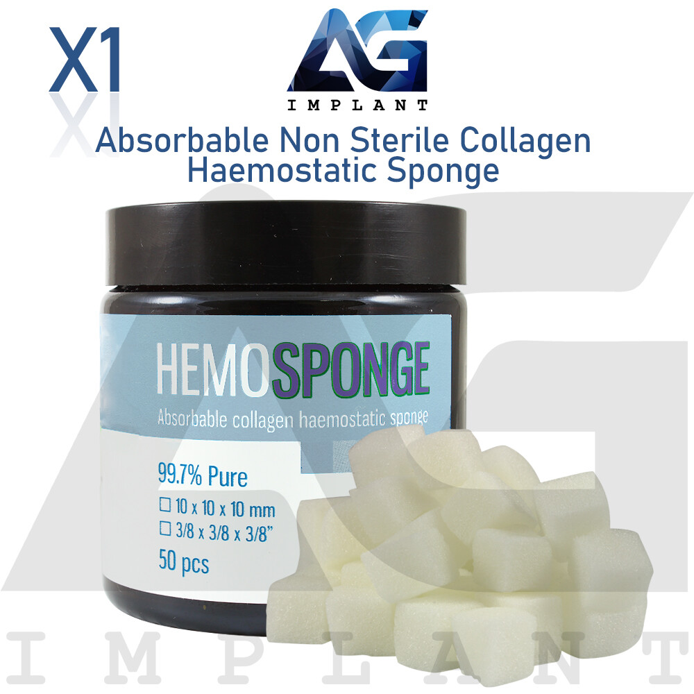 Gelatine Absrbable Hemostatic Collagen Sponge Gelfoam Non Sterile Dental 50pcs