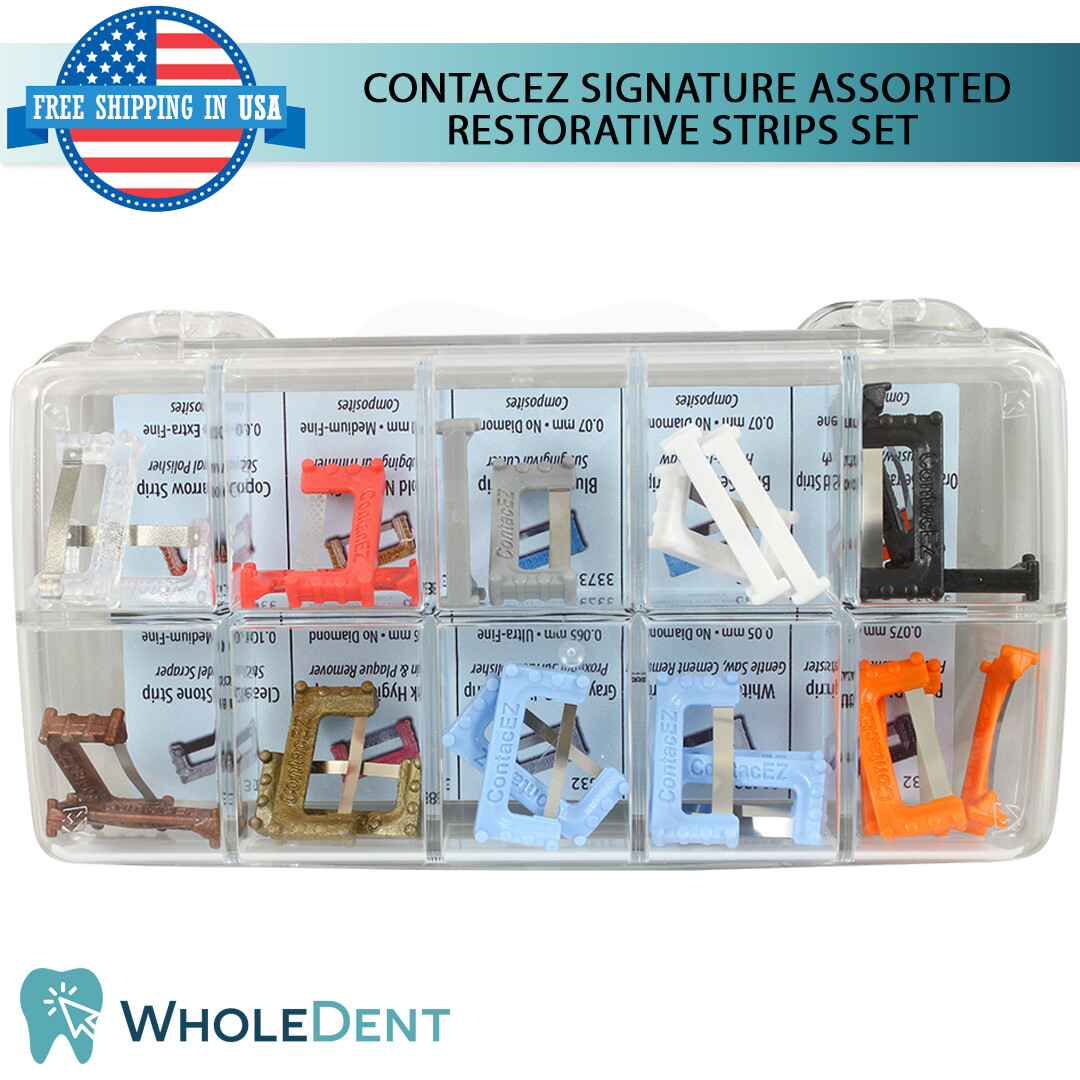 ContacEZ Signature Set Assorted Restorative 24 Strips Dental Crowns Veneers